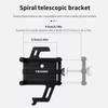 TOSUOD Bike Phone Holder Aluminum Alloy Adjustable 360 Rotation Bicycle Motorcycle Phone Mount Five Claws Mechanical Telescopic Cycling Accessories