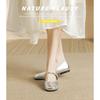 Lambskin Super Soft French Mary Jane Single Shoes Women's Spring New Fairy Square Buckle Flat Ballet Shoes Commuter Ladyshoes