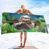Cute Sloth Vacation Outdoor Beach Towel Microfiber Soft Large Shower Towels Multipurpose Highly Absorbent For Bathroom, Pool