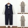 Elegantes Jungen-Formalkleidung Weste Anzug Set, Kinder Weste Hose Fliege Outfit, Kinder Gentleman Kleidung für Hochzeitsfeier Geburtstag Schulaufführung 3-10 J