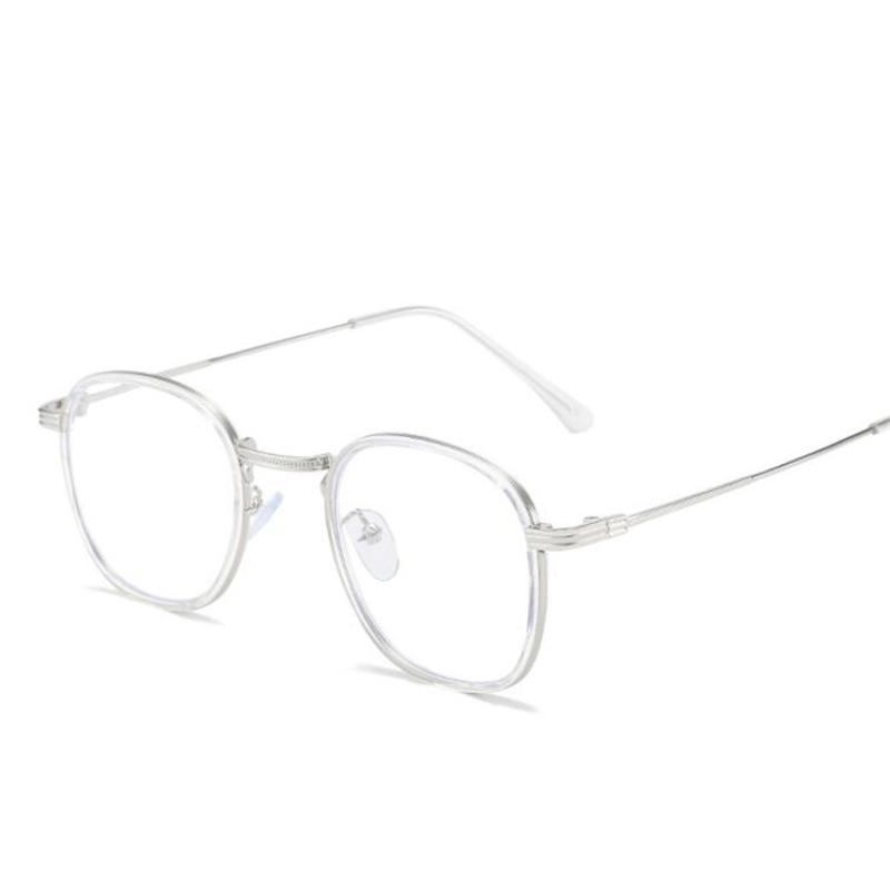 0 -0.5 -1.0 To -6.0 Women Men Blue Light Blocking Oval Myopia Eyeglasses Finished Vintage Metal Minus Glasses With Prescription