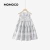 MOMOCO Girls' Polka Dot Sleeveless Cotton Dress