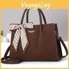 Vintage Pu Tote Bag For Women With Inner Pockets And Zipper Closure For Casual Day