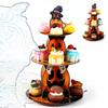 Halloween Themed Multi Tier Paper Dessert Stand For Spooky Party Tabletop Decoration And Sweet Treats Display