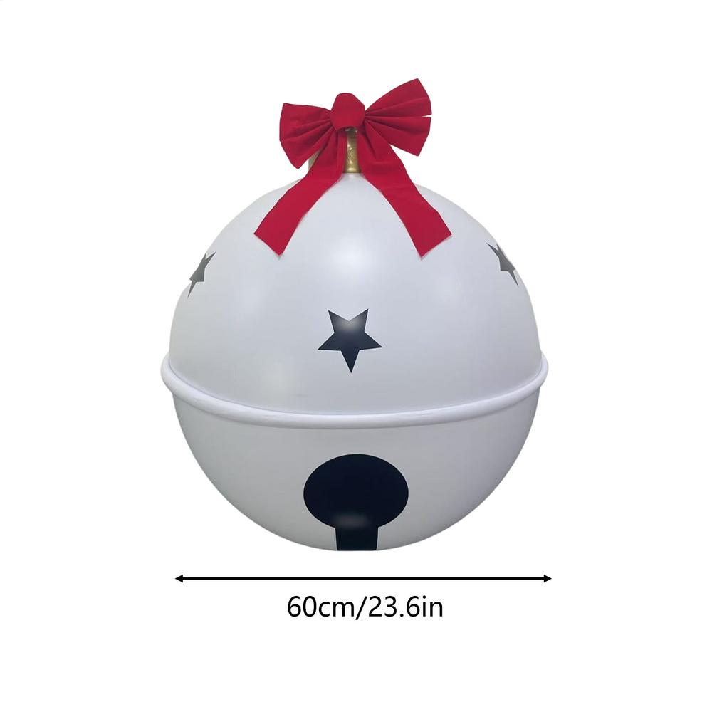 Inflatable Christmas Ball Bell Christmas Inflatable Christmas Balloon Pendant Outdoor Garden Courtyard Christmas Holiday Decor 60x60x60cm