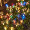 Solar Butterfly Lawn Light Fiber Optic Butterfly Garden Light Solar Powered Waterproof Outdoor Light
