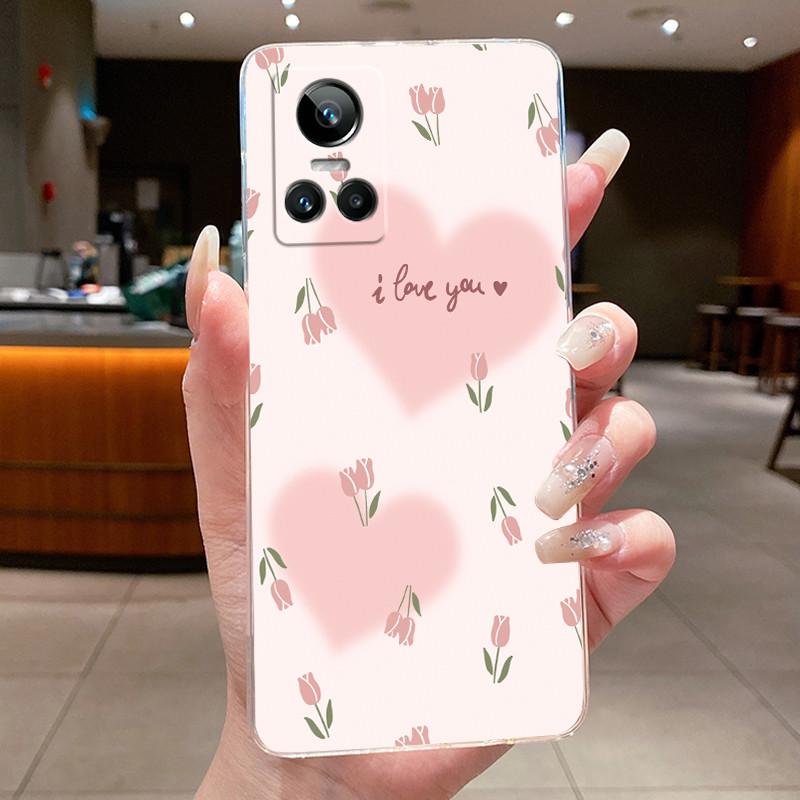 For Realme GT Neo 3 Case RMX3561 RMX3560 Cover Fashion Butterfly Flowers Soft Silicone Phone Case For Realme GT Neo 3 150W Funda