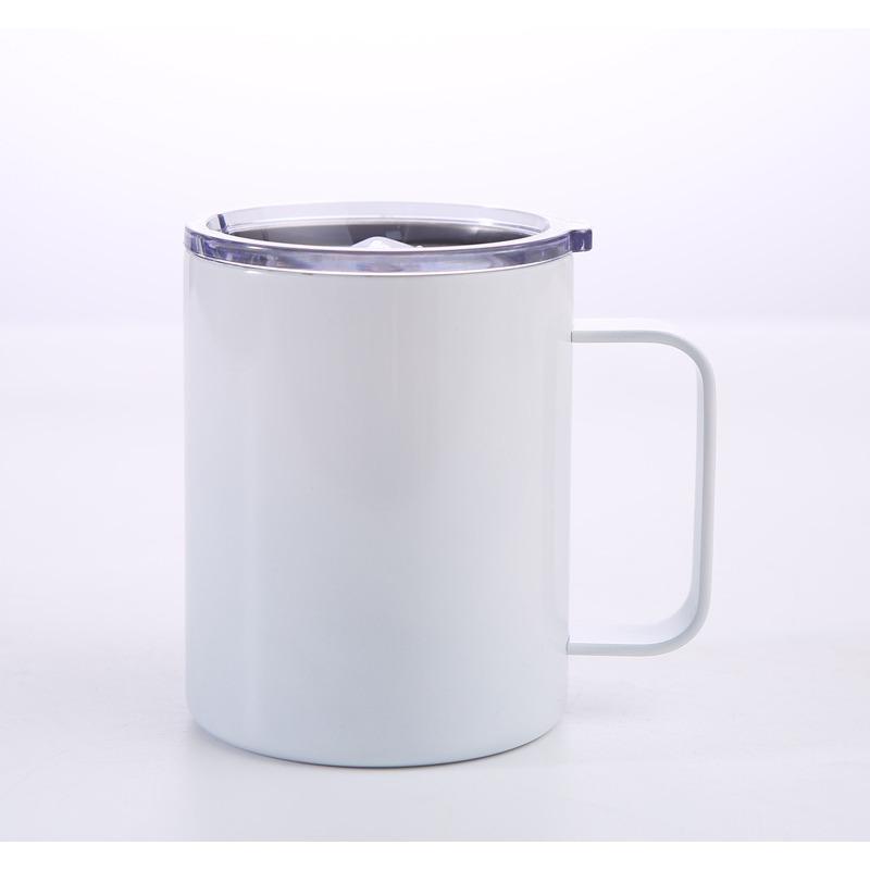 Becher mit Henkel Doppelschichtig isoliert Büro-Kaffeebecher Edelstahl Isolierbecher