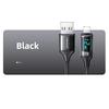 Usams Kabel Pleciony U78 Lightning 1.2Mled 2.4A Fast Charging Czarny/Black Sj543Usb01 (Us-Sj543)