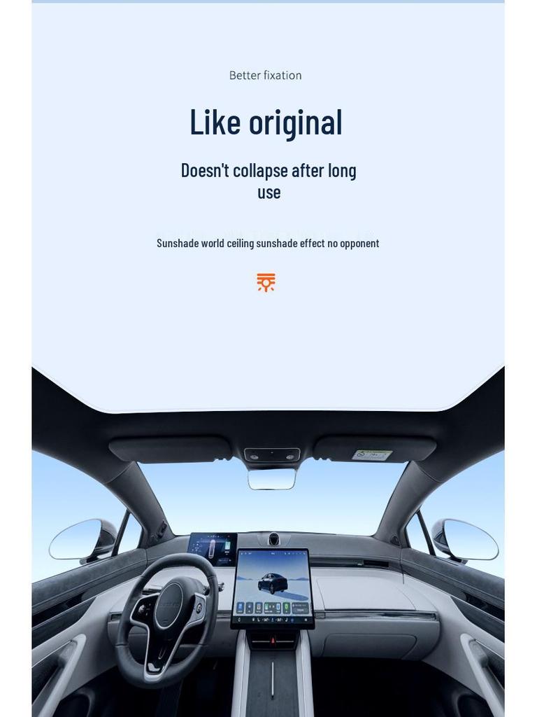 2024+ Zhijie S7 Ice Crystal Sunroof Sunshade: Sun Protection, Heat Insulation, Light Blocking