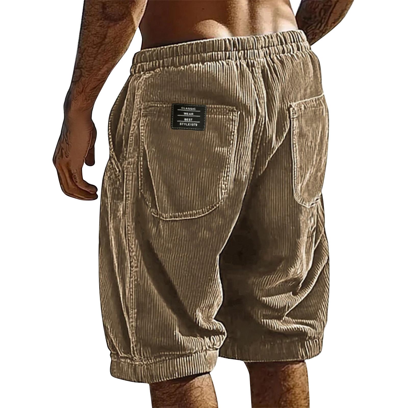 

Men s Summer Striped Athletic Shorts Men s Multi-Pocket Casual Shorts XL хакі