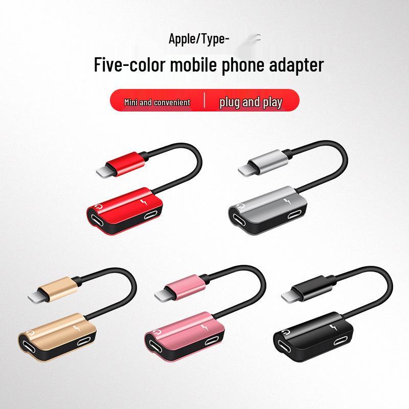 Apple Mobile Headset Converter: 2-in-1 Charging & Live Broadcast Gaming Adapter