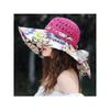Summer New Ethnic Style Big Brimmed Sunscreen Hat Women's Sunshade Breathable Fisherman Hat Fashion Show Face Small Vacation Style Cover Face