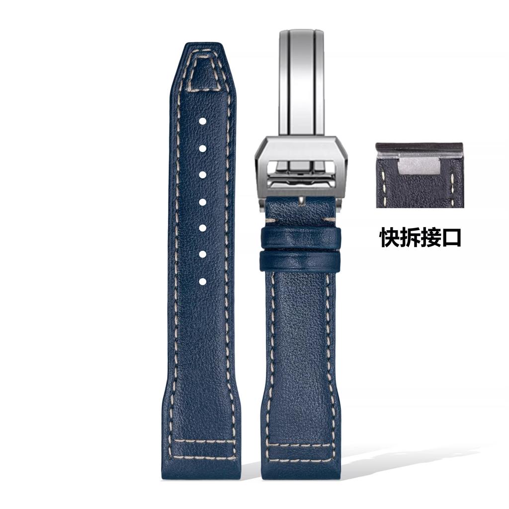 20mm 21mm Schnellwechsel-Armband für IWC Pilot Mark XVIII Le Petit Prince Spitfire Echts Leder Uhrenarmband Ersatz