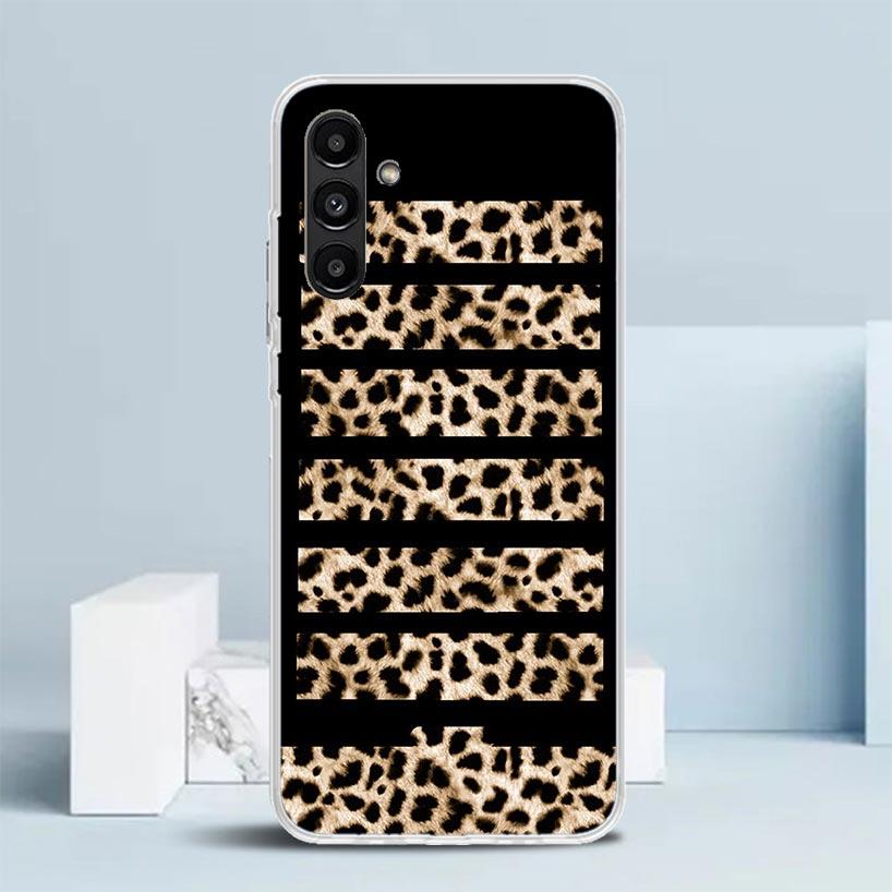 Leopard Print Phone Case For Samsung Galaxy A17 A37 A57 A16 A15 A14 A13 A56 A55 A54 A53 A36 A35 A34 A33 A26 A25 A24 A23 Galaxy A