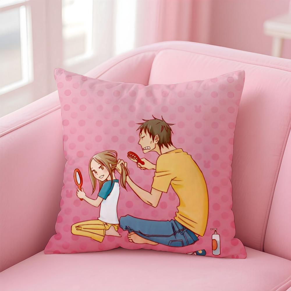 Cute Heartwarming Anime BBunny Drop Cushion Cover Pillowcase Short Plush Invisible zipper Room Sofa Cushion Cover