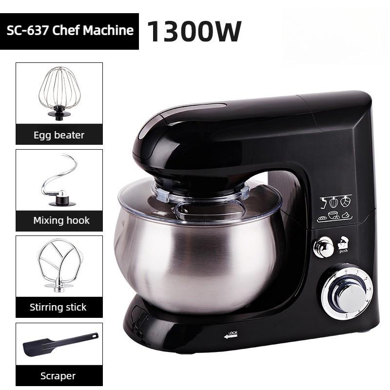 Household Chef Machine Desktop Egg Beater Fully Automatic Electric Kneading Machine Multifunctional Vertical Mixer
