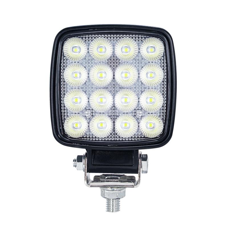 4 Inch Led Flood Light Excavator Squar Forklift Tractor Heavy Duty Blub Offroad 12V 24V 6240Lm Agricultural Vehicles