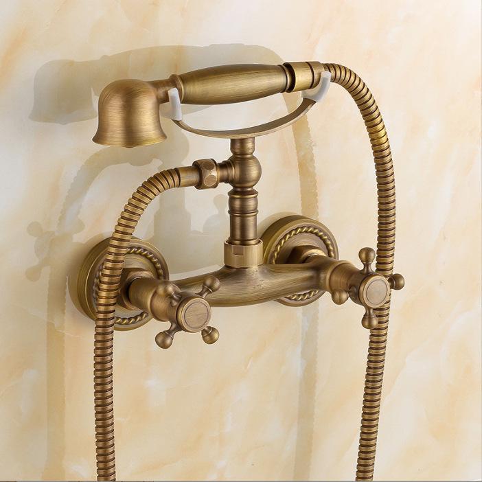 All-Copper Single-Function Concealed Shower Bathtub Faucet with Hot/Cold Mixer