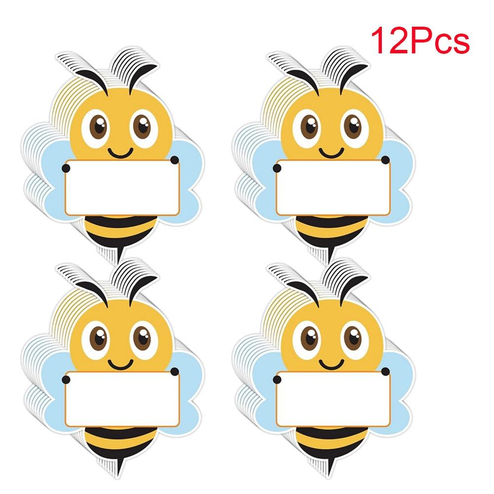 

12 шт. Легкая установка Бумажные вырезки пчел Не требуется пробивка Украшение доски для студенческого стола
