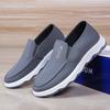 One-pedal casual cloth shoes casual men's single shoes autumn new middle-aged and elderly father shoes comfortable low-top driving shoes single