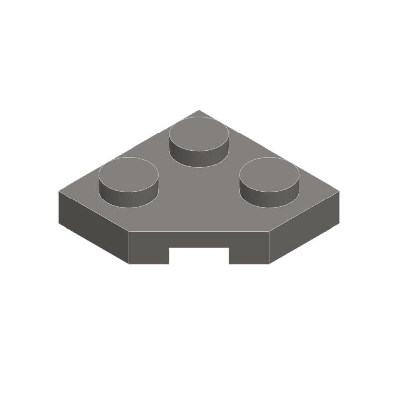 10 Peças 26601 Placa de Cunha 2x2 Canto Chanfrado Bloco Moc Compatível com Tijolo DIY Brinquedo Infantil Peça de Montagem