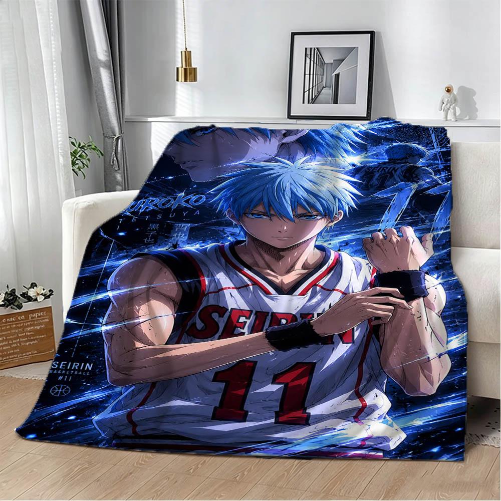 New K-Kuroko No B-Basket Cartoon Game 3D Flannel Blanket Soft Throw Blanket Art For Home Decor Bedroom Bed Sofa Picnic Fans Gift