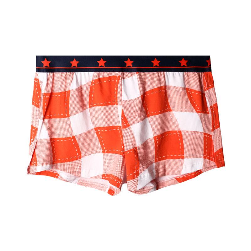 Pánské šortky Kalhotky Prodyšné Sportovní šortky s kostkovaným potiskem U-konvexní 3D rozkrok Spodní prádlo Pohodlné Stylové Elastický pas Široké boxerky