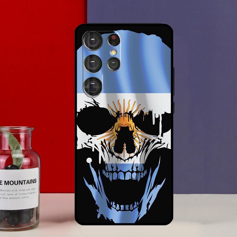 Argentine Flag Funda Case For Samsung Galaxy S25 Ultra S9 S10 S20 S21 S22 Plus S23 FE S24 Ultra Phone Cover
