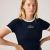 Levis Slim American Vintage Casual Fitted Logo Embroidered Short Sleeve T-Shirt Women Tops A3519-0063