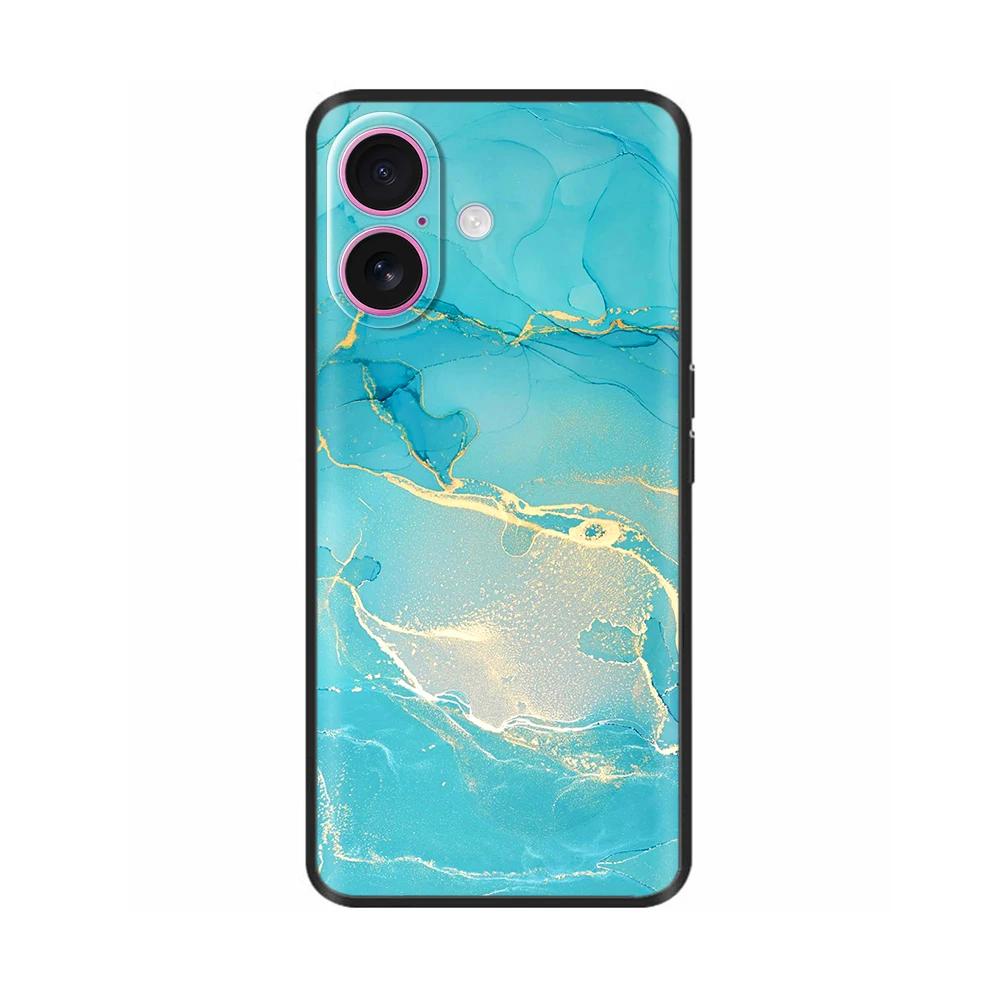 For iPhone 16 Case 16 Pro Silicon TPU Black Frosted Phone Cover For Apple iPhone 16 Pro Max Coque Bumper Shell for iPhone16 Plus