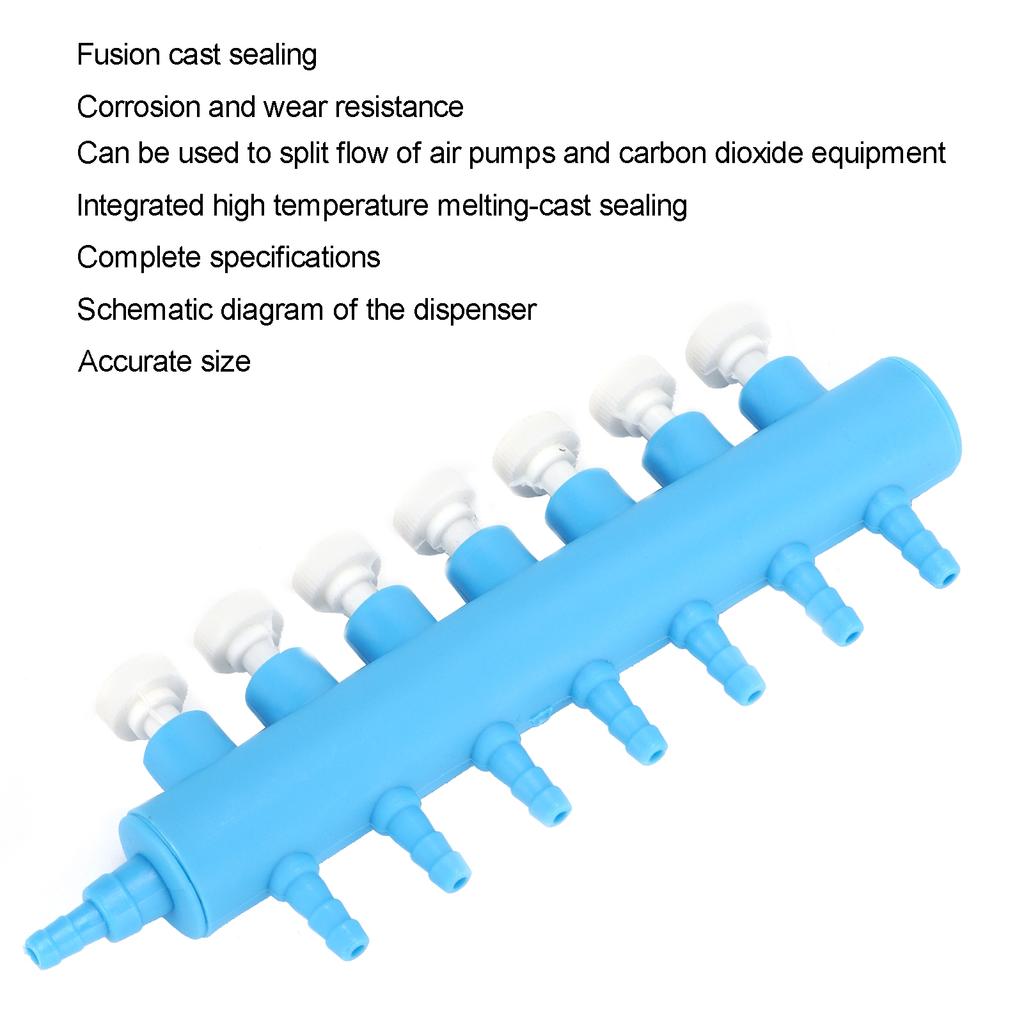 Aquarium Valve Plastic Fish Oxygen Splitter for Carbon Dioxide Equipment