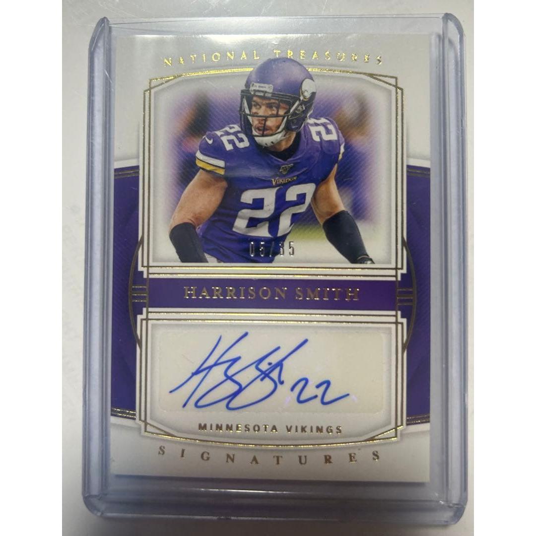 Used Harrison Smith autographed card mational treasure