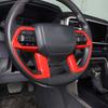 ABS Carbon fiber/Matte black Car Steering Wheel Button Decorative Frame Sticker For Toyota Tundra -2025 Car Accessories