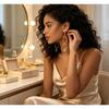 Chic Hollow Twisted Swing Dangle Earrings Long Geometric Metal Hook Earrings Earrings Wedding Evening Party Ear Accessories