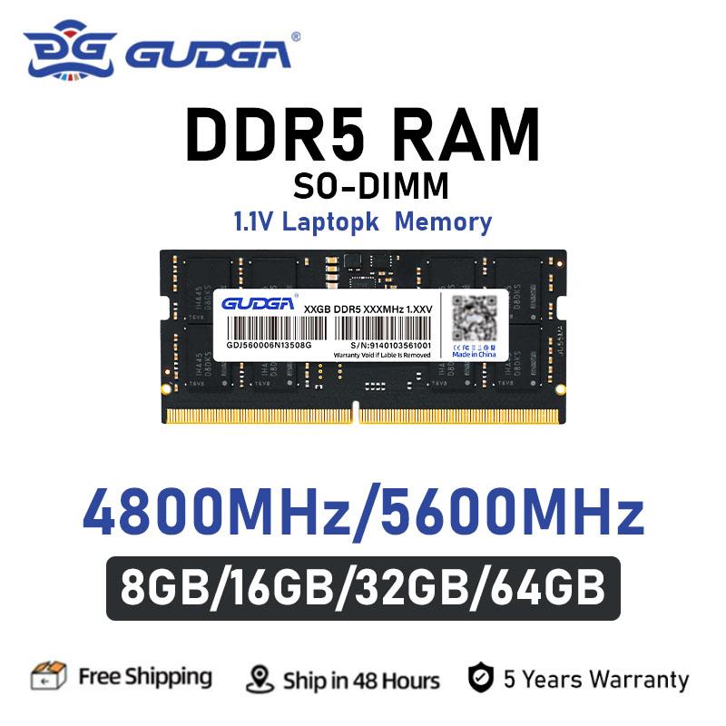 Memória RAM GUDGA SODIMM 8 GB (1x8 GB) DDR5 5600 MHz