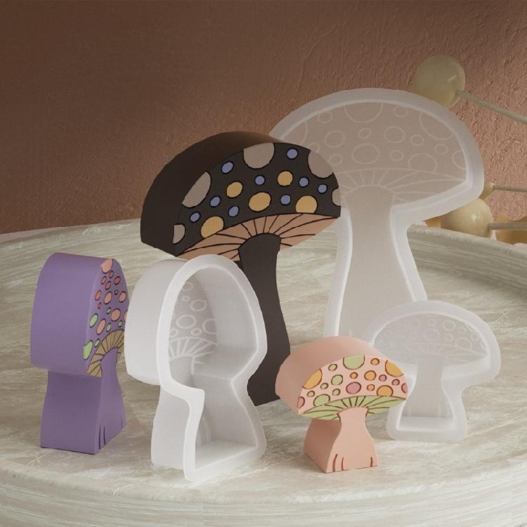 Practical Silicone Mold for Crafting Mushroom Resin Jewelry and Home Sculpture