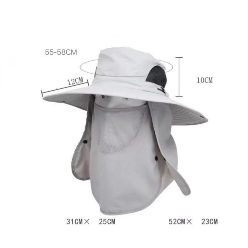 Summer Sun Hats UV Protection Outdoor Hunting Fishing Cap for Men Women Hiking Camping Visor Bucket Hat Removable Fisherman Hat.