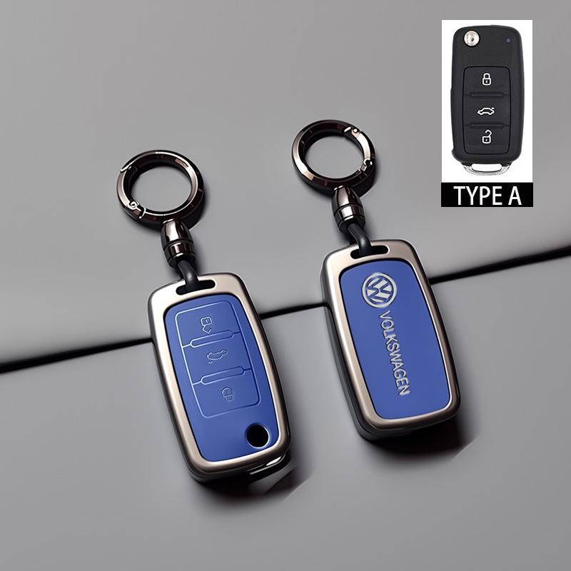Compatible with Volkswagen Lavida, Lingdu, T-Roc, Touran, Tiguan L Key Case and Keyring.