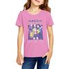 Fashionable Round Neck Short Sleeve Work Clothes Printed Tops For KID Summer Tops