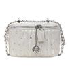 Niche Pleated Embroidery Thread Chain Square Box Bag New Trendy Fashion Versatile Small Square Bag Shoulder Messenger Bag