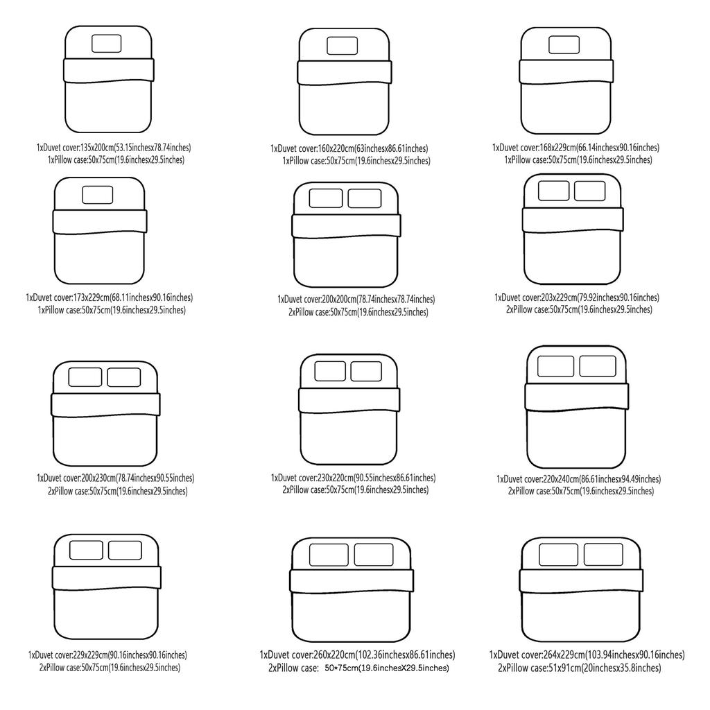 2/3pcs Bedding Set Floral and Leaf Design Pattern Brushed Digital Print Duvet Cover Set Soft Comfortable