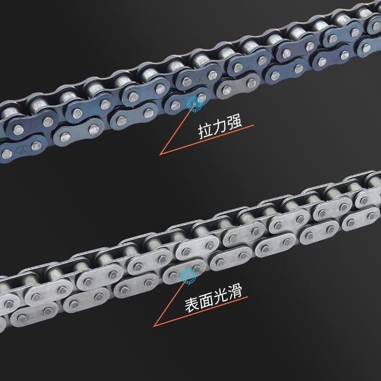 Double Row Industrial Transmission Chain with Single Row Sprocket for Large Chains