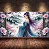 Beautiful Woman Large Size Diamond Painting Mountain Flower Scenery Diy Full Square Round Drill Rhinestone Embroidery Mosaic Cross Stitch Kits