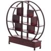 Alasum Miniature Furniture Display Shelf, Chinese Style, 1:25 Scale, Round, for Sandplay, Sand Play, Diorama, Dollhouse, Architectural Model, ABS