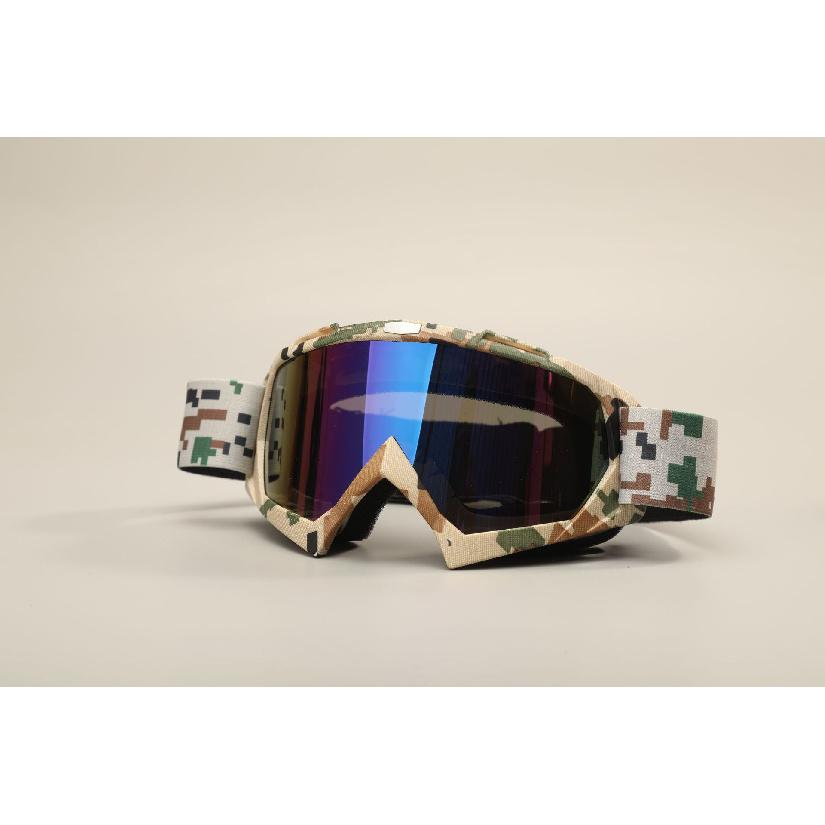 Motorcycle goggles with water transfer print, off-road outdoor riding sports glasses, ski goggles, windproof glasses