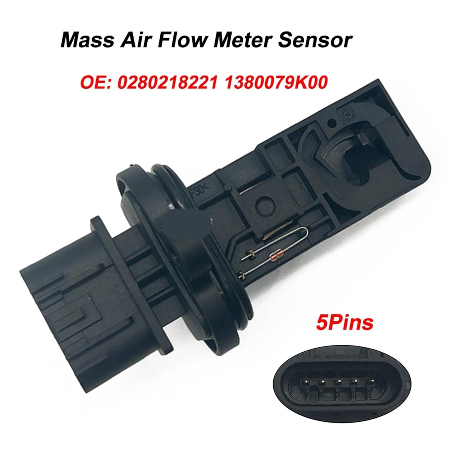 0280218221 MAF Mass Air Flow Meter Sensor Compatible with Suzuki 13800-79K00-000 1380079K00