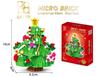 Plastic Mini Blocks Santa Claus Christmas Tree Plastic Brick Fun Elk Brinquedos For Gift New Year Girls Present Snowman Toy