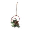 Christmas Hanging Decorative Wreath Handmade Unique Pine Cone Wall Decoration for Birthday Holiday Room Decorations