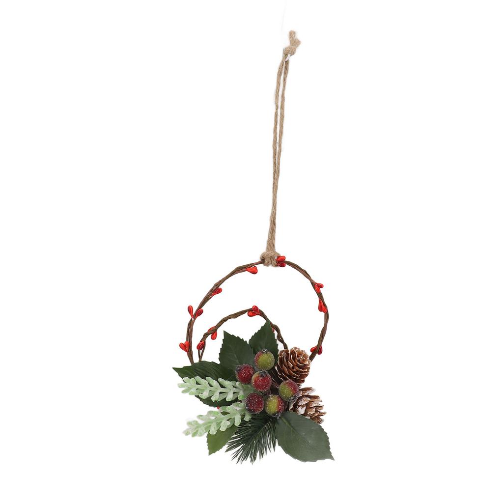 Christmas Hanging Decorative Wreath Handmade Unique Pine Cone Wall Decoration for Birthday Holiday Room Decorations